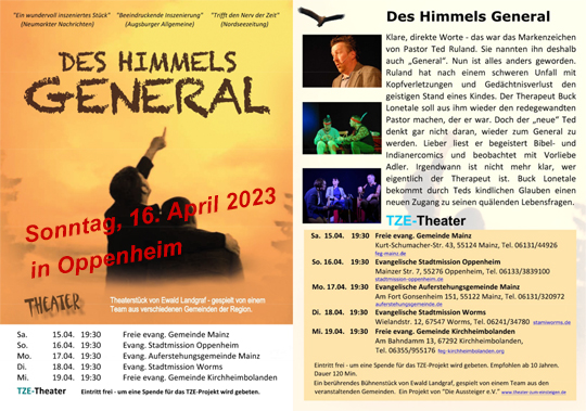 Theater zum Einsteigen in Oppenheim am 16. April 2023